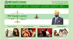 Desktop Screenshot of nriexpertlawyer.com